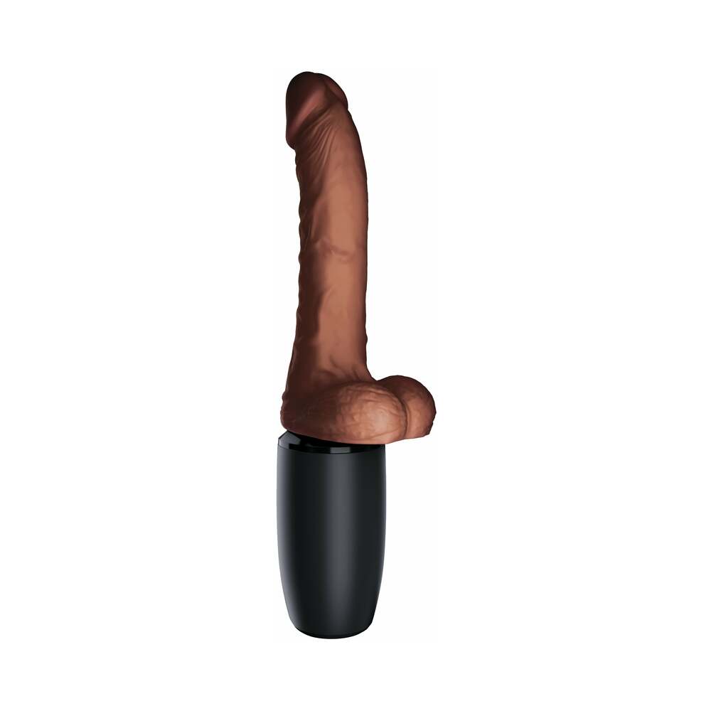 King Cock Plus 7.5in Thrust w/Balls Brn