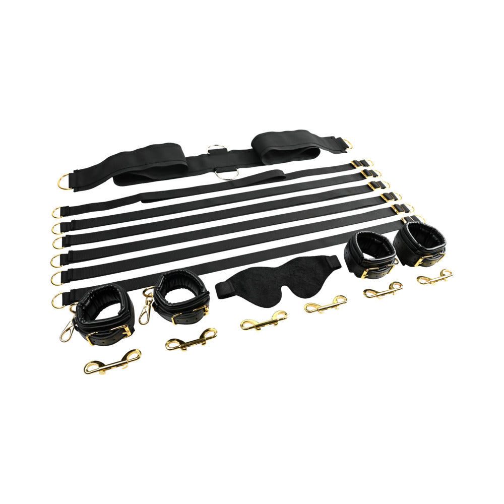 Sportsheets Special Edition Under the Bed Restraint Set Black