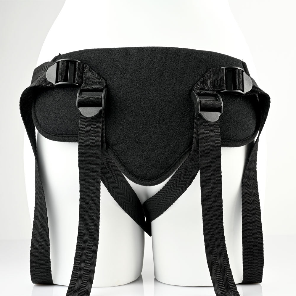 Sportsheets Special Edition New Comer's Strap-On Set Harness & 5.25 in. Dildo Blue/Black