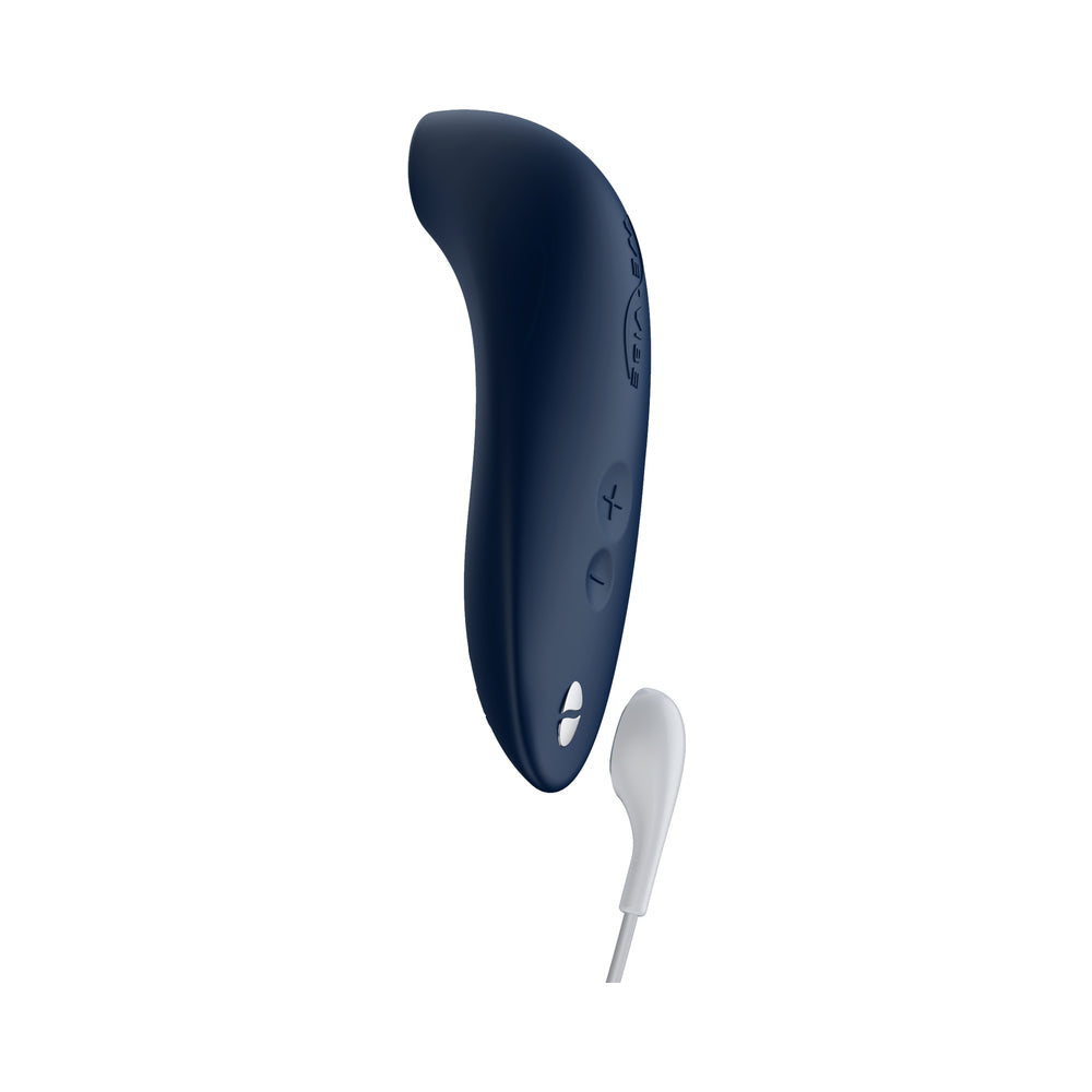 We-Vibe Melt Rechargeable Silicone Pleasure Air Clitoral Stimulator Midnight Blue