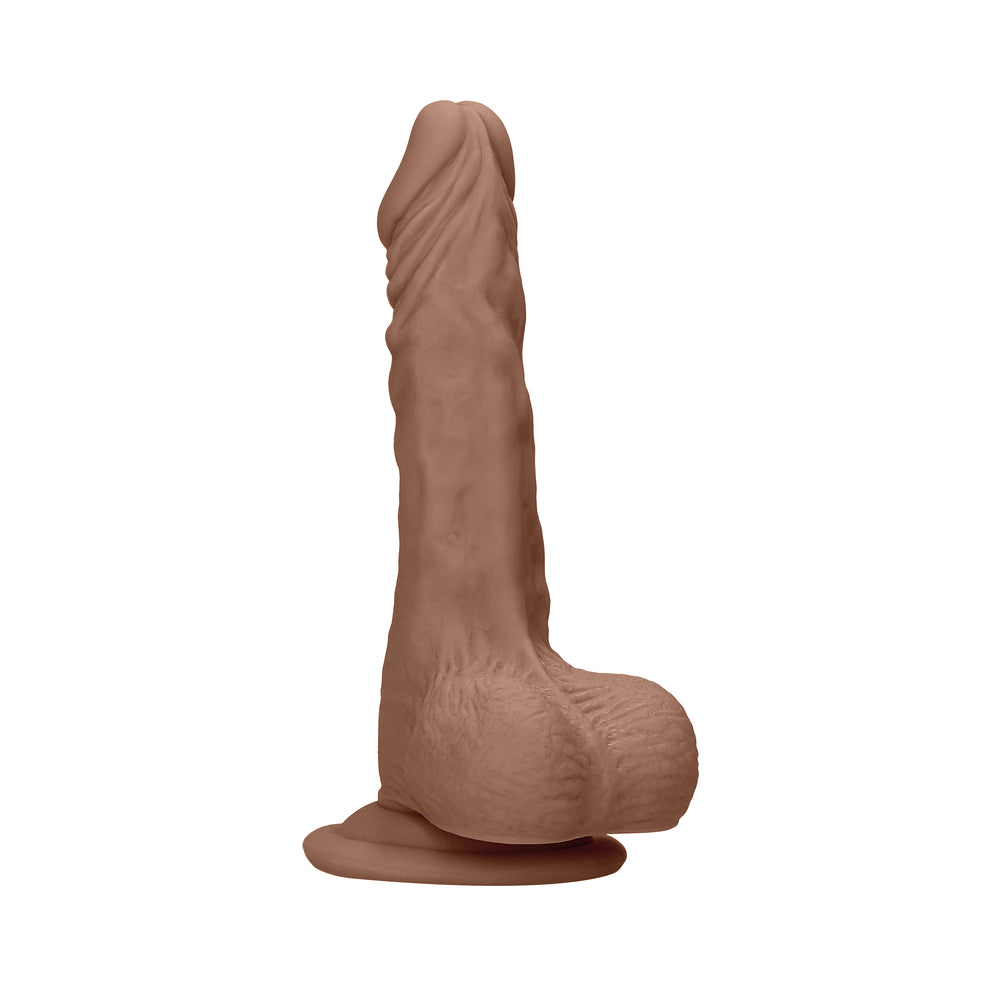 RealRock 9in Dildo W/Balls & Suction Tan