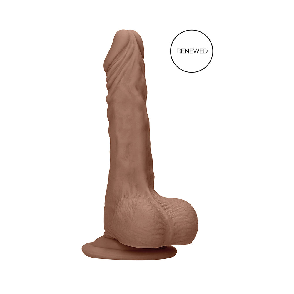 RealRock 9in Dildo W/Balls & Suction Tan