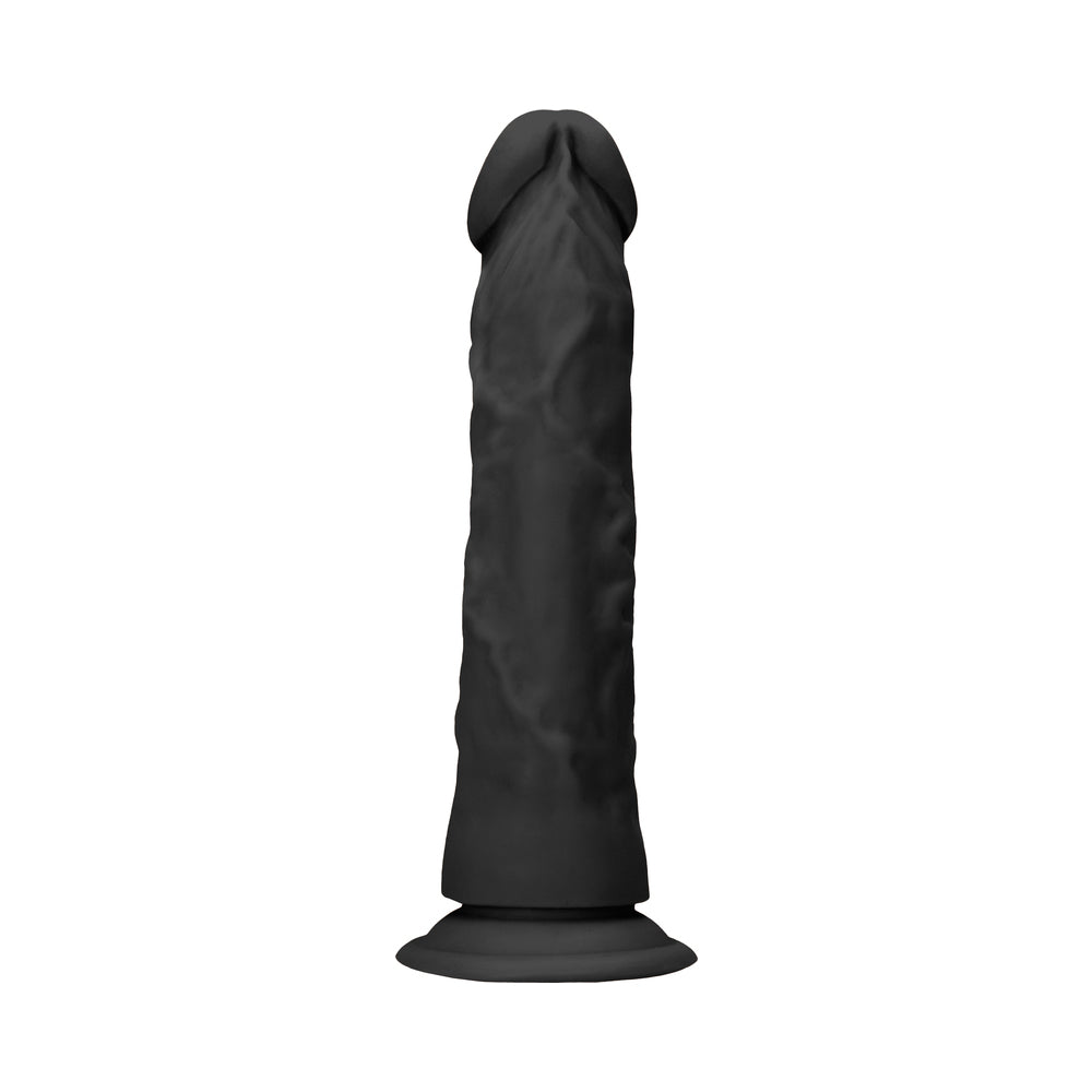 RealRock 7in Dildo W/ Suction Cup Black