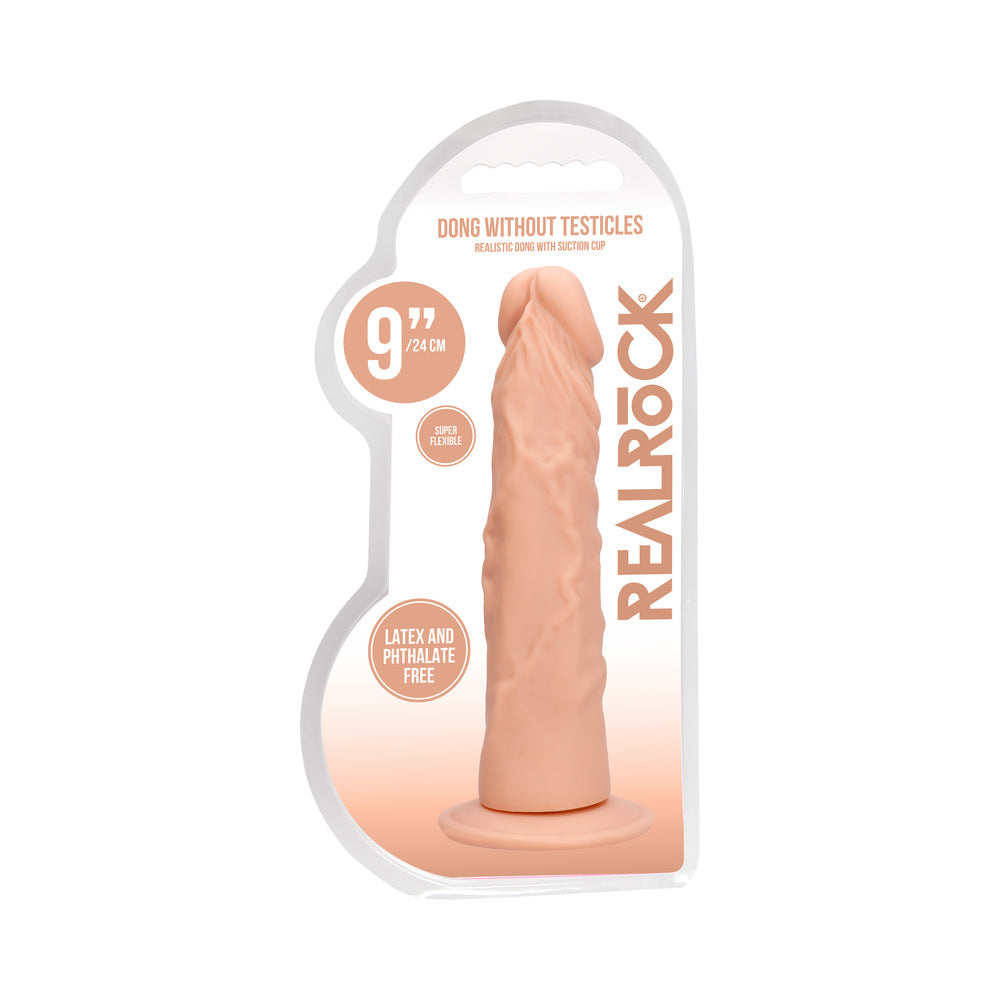 RealRock 9in Dildo W/Suction Cup Beige