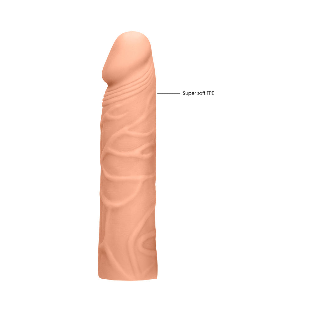 RealRock Veiny 7in Penis Extender Beige