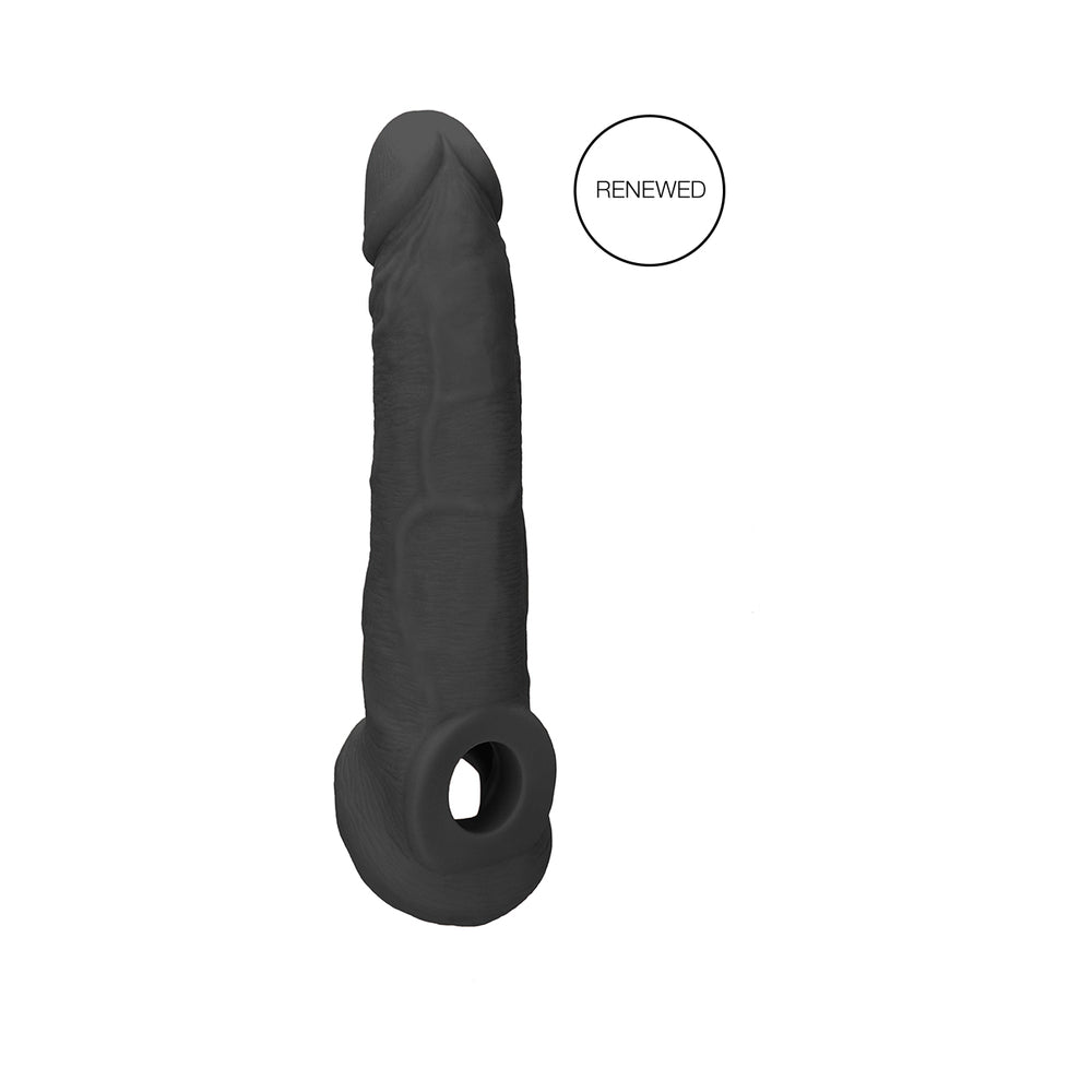 RealRock 9in Penis Extender Sling Black