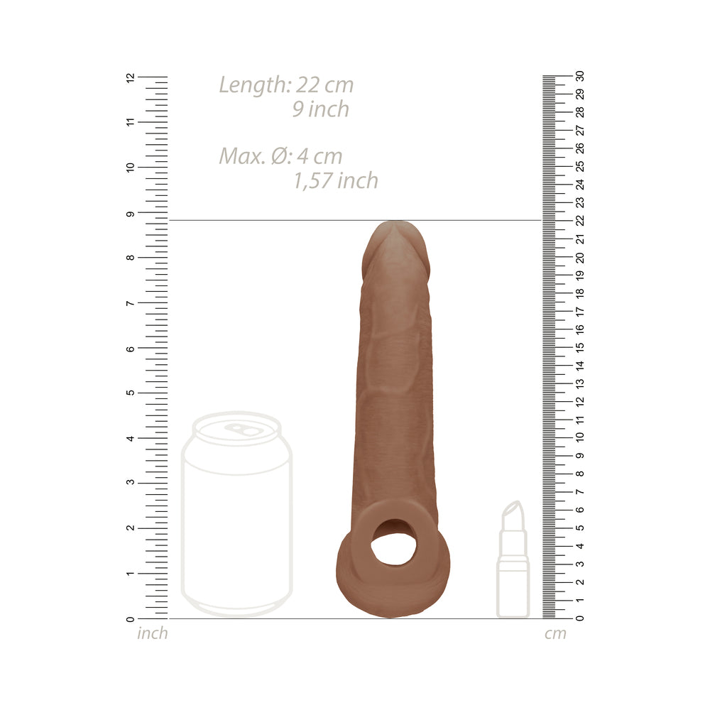 RealRock 9in Penis Extender Sling Tan