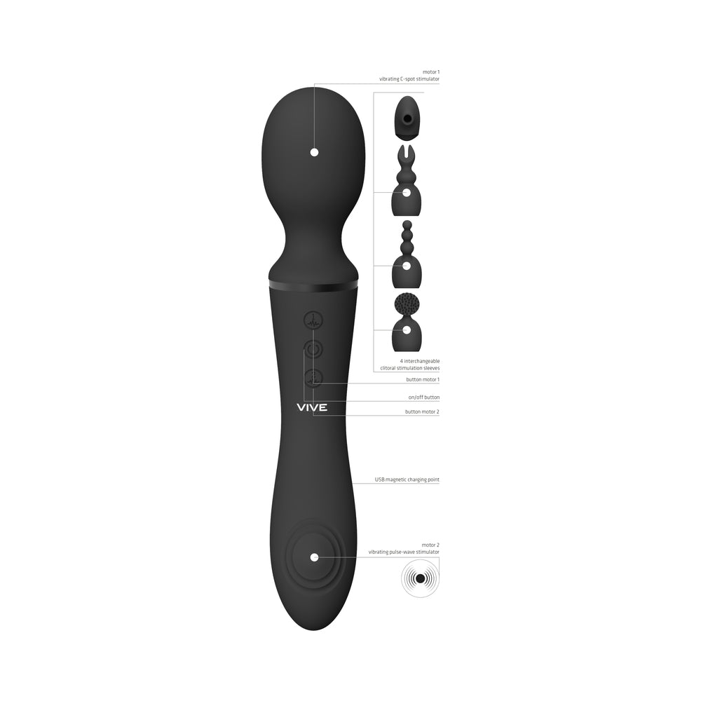 VIVE NAMI DualEnded Interchange Wand Blk