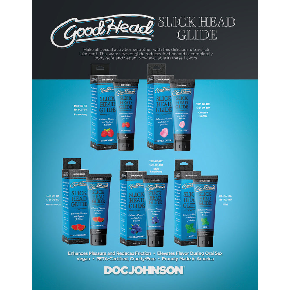 GoodHead Slick Head Glide Strawberry 4oz