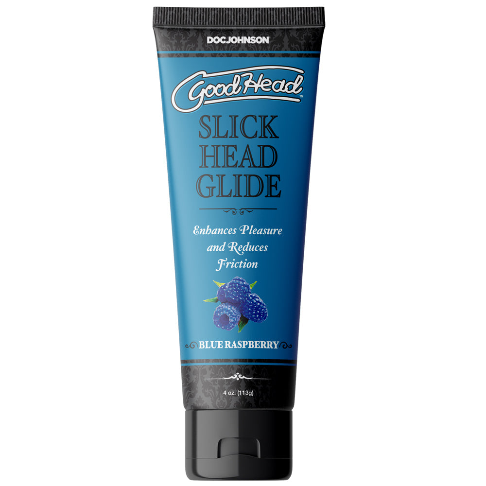 GoodHead Slick Head Glide Blue Raspberry 4 oz. Bulk