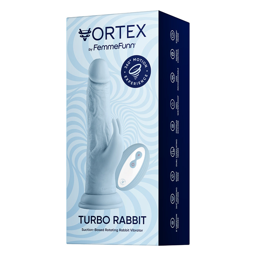 FemmeFunn Vortex Turbo Rabbit 2.0 Lt Blu