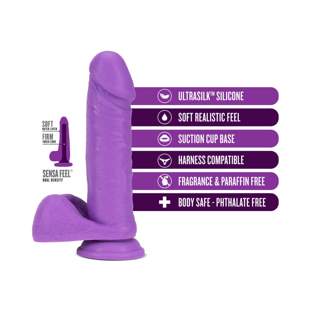 Neo Elite Sili Dual Dens de 8 pulgadas, color morado neón