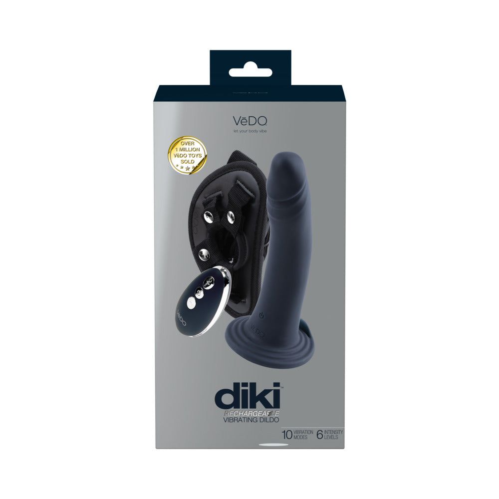 Vedo Diki Recharge Vibr Dildo W Harness