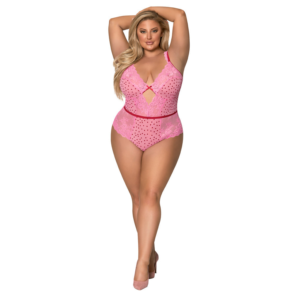 MS Tickled Pink Balconette Teddy Rosa Q