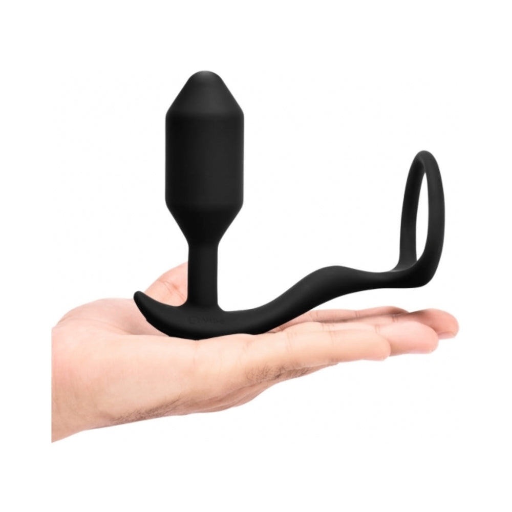 b-Vibe Vibrating Snug & Tug M Black