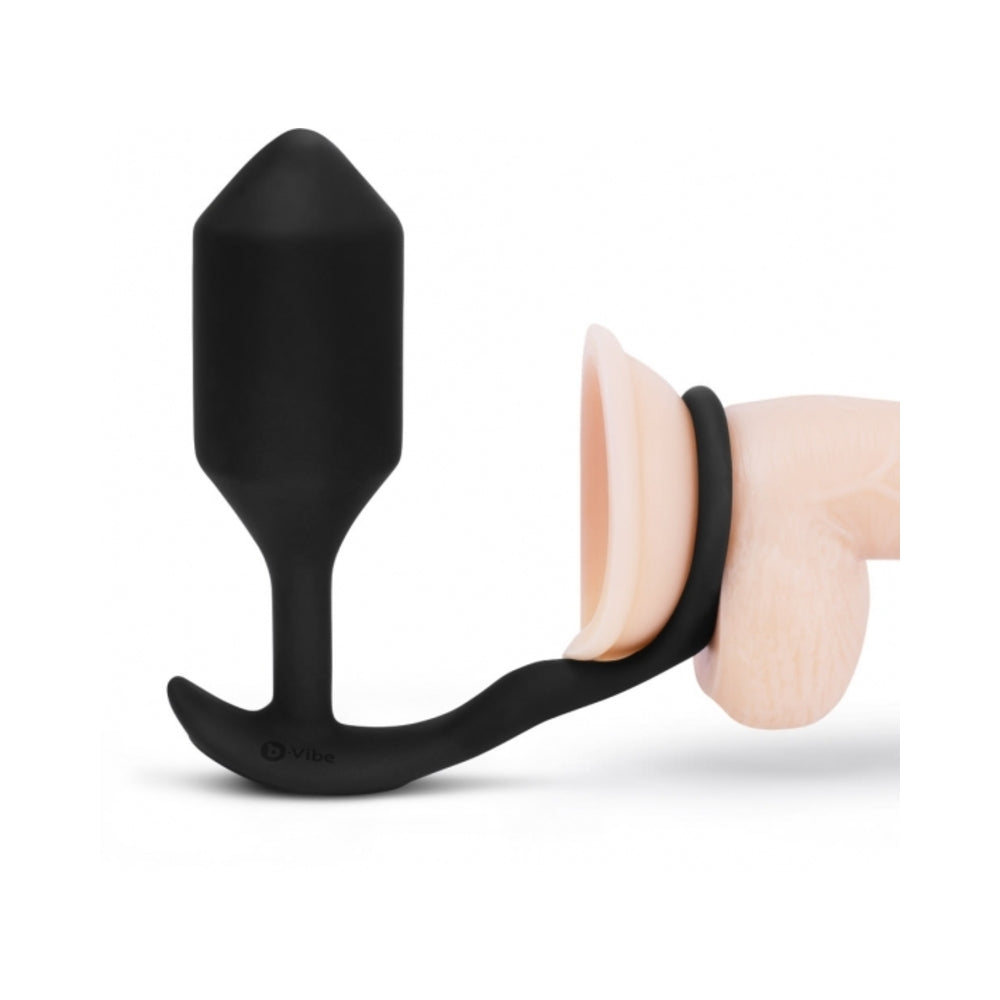 B-Vibe Vibrador Snug &amp; Tug XL Negro