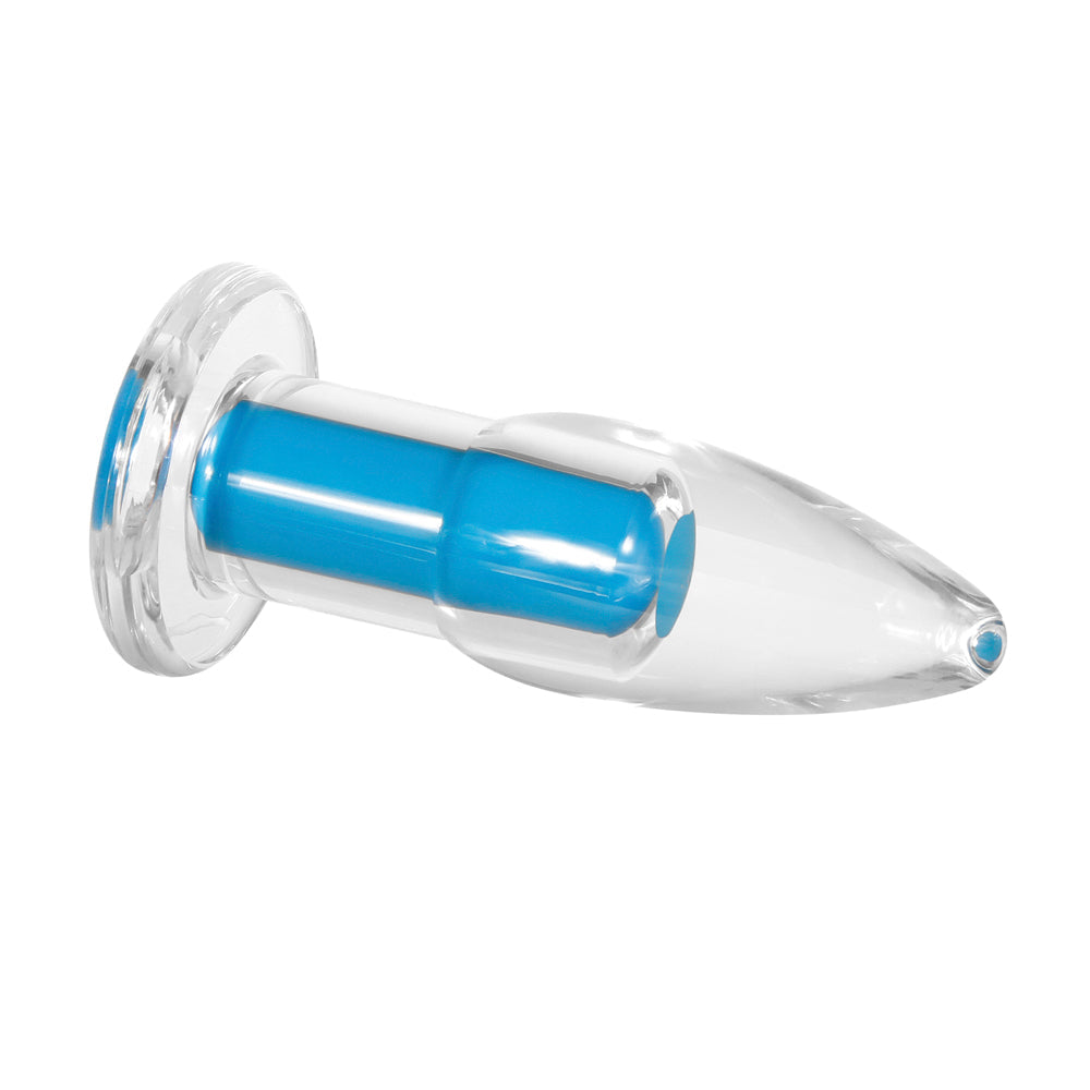 GX Electric Blue Vibrating Anal Plug