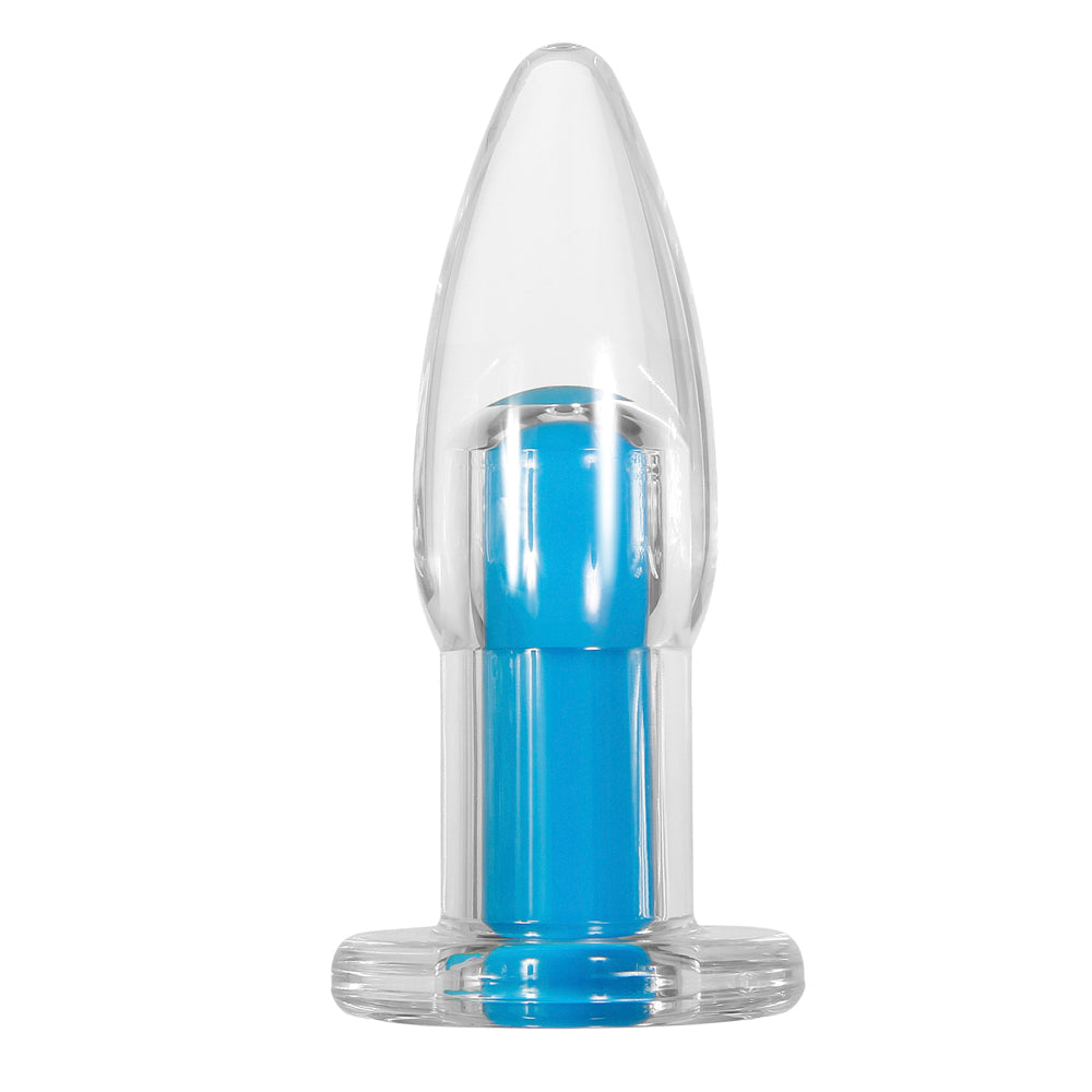 GX Electric Blue Vibrating Anal Plug