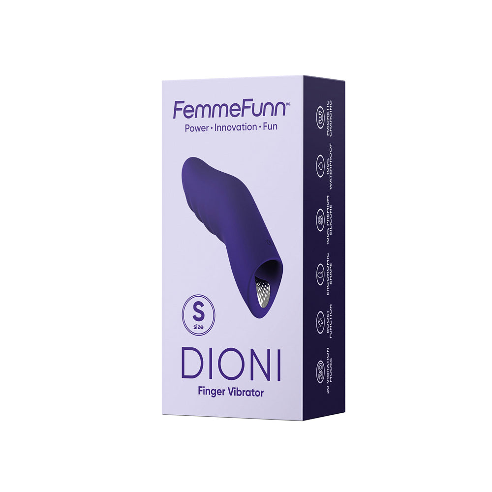 FemmeFunn Dioni Finger Vibr Sml Dark Pur