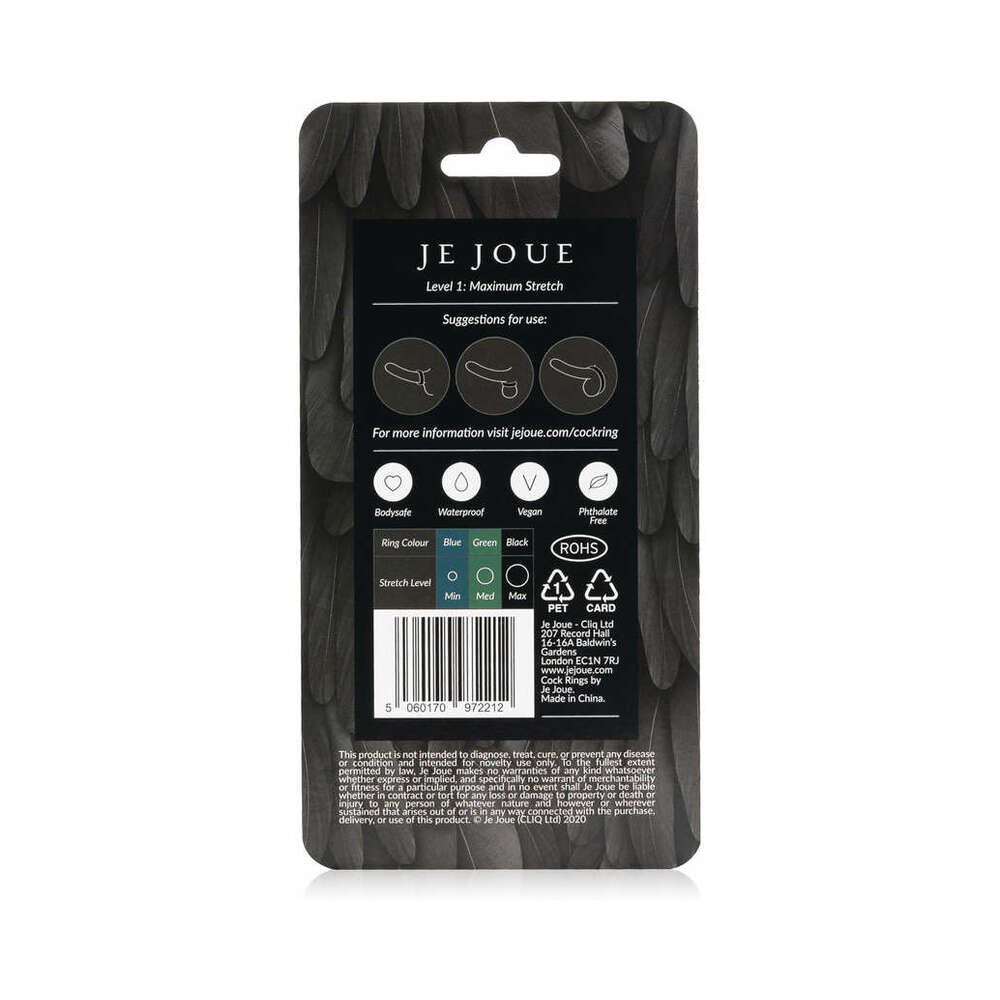 Je Joue Silicone Ring Maximum Stretch Bk