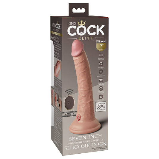 King Cock Elite 7in VibDualDensRem Bei