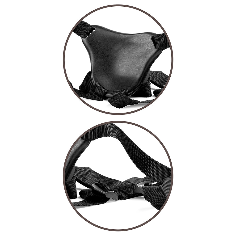 King Cock Elite Comfy Silicone Body Dock Kit With Dildo Tan/Black