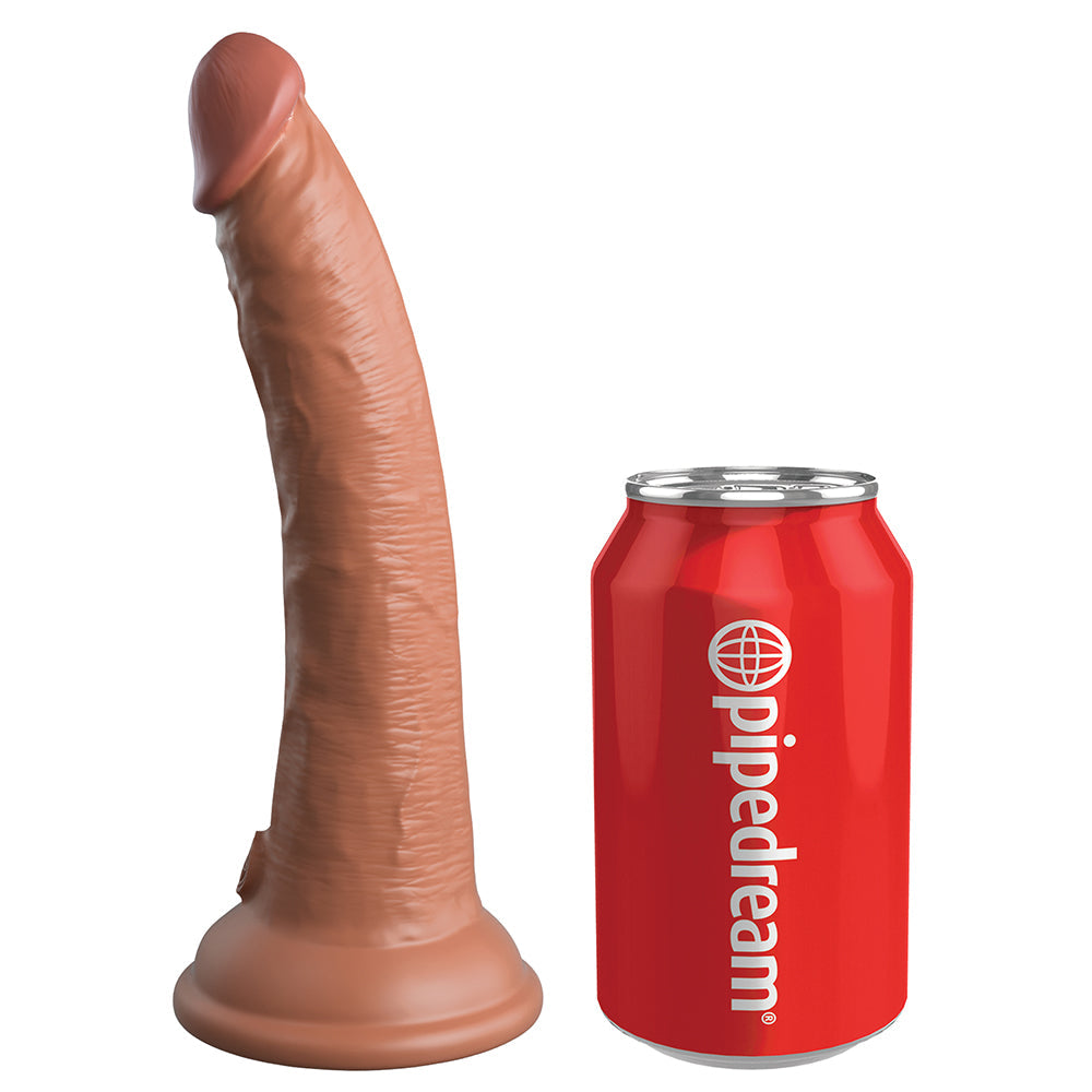 King Cock Elite Comfy Silicone Body Dock Kit With Dildo Tan/Black