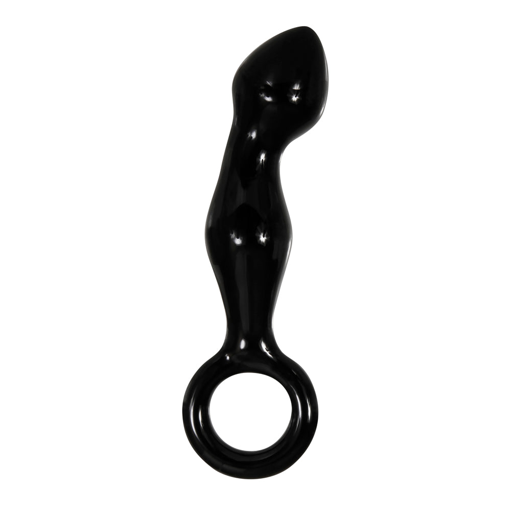 A&E Adams Glass Prostate Massager Black