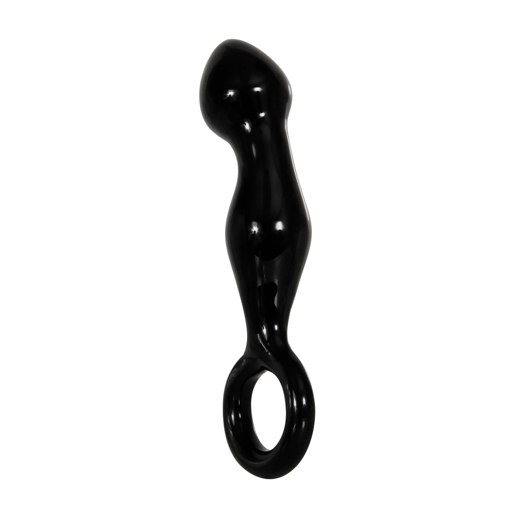 A&E Adams Glass Prostate Massager Black