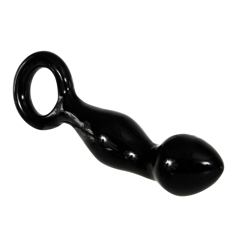 A&E Adams Glass Prostate Massager Black