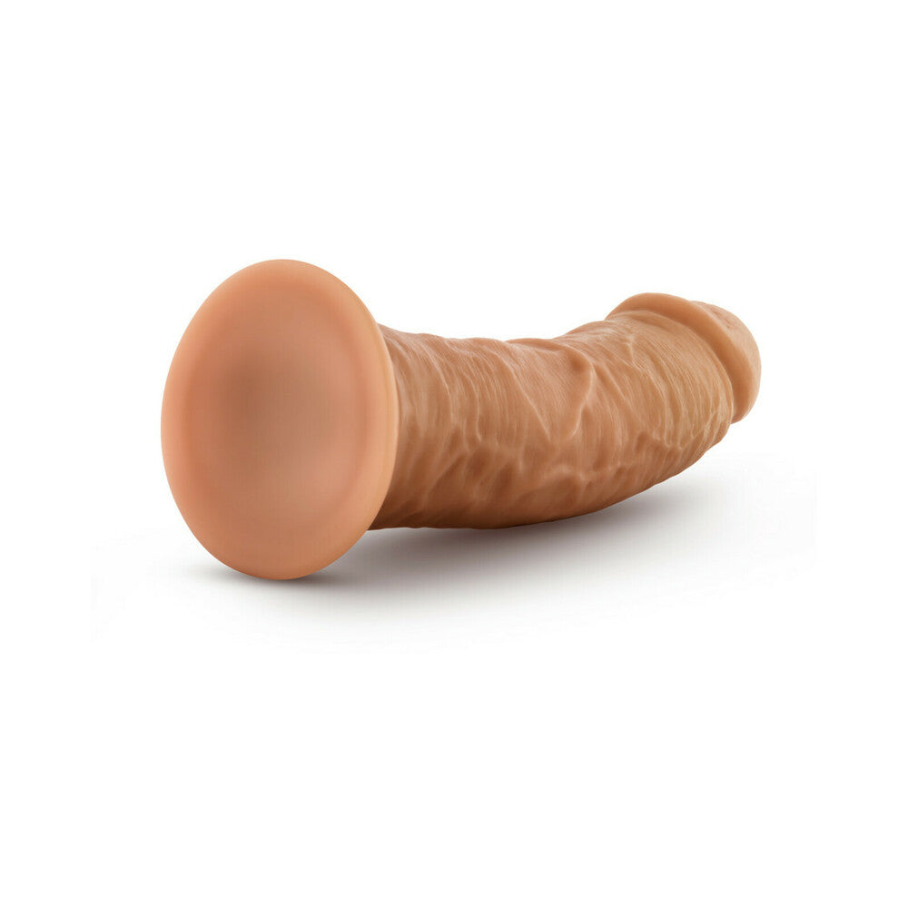 Dr. Skin Glide 8in Self Lubr Dildo Tan