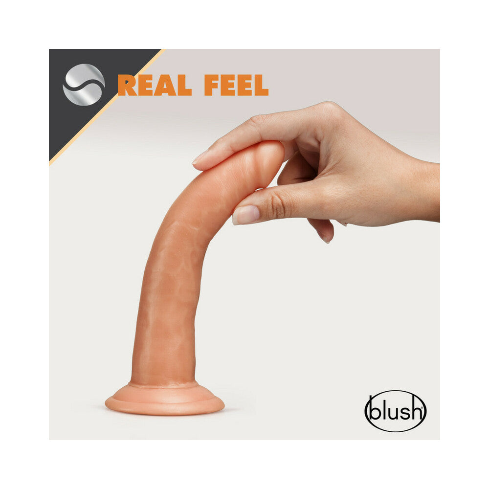 Dr. Skin Glide 7.5in Self Lubr Dildo Tan