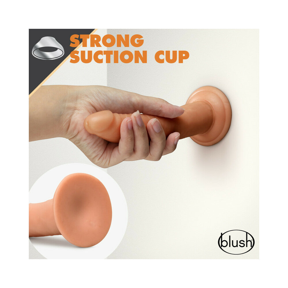 Dr. Skin Glide 7.5in Self Lubr Dildo Tan