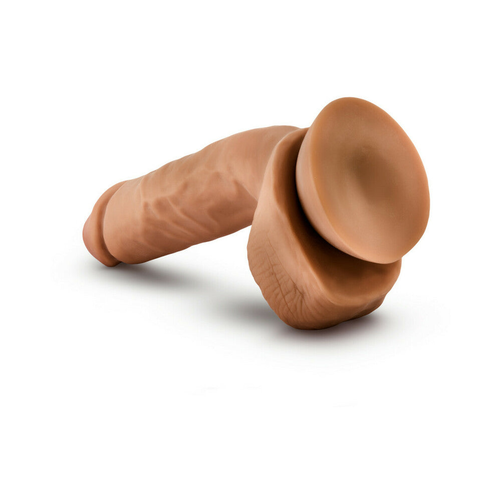 Dr. Skin Glide 8.5in Self Lubr Dildo Tan