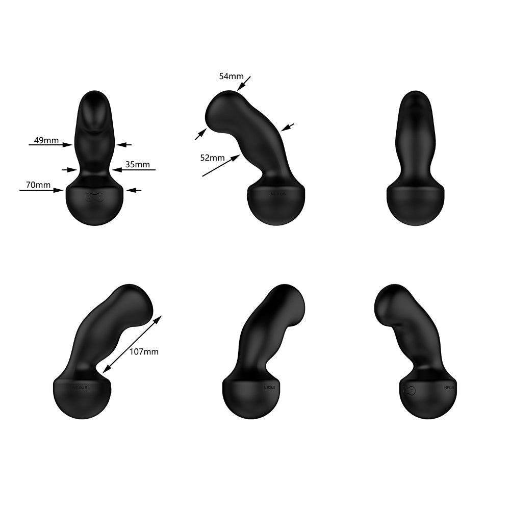 Nexus Gyro Vibe Extreme Vibe Dildo-Blk