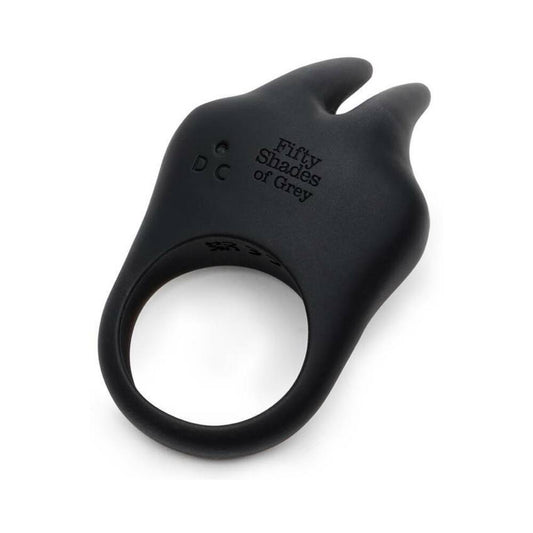 50 Shades Sensation Vibr Rabbit Ring Blk