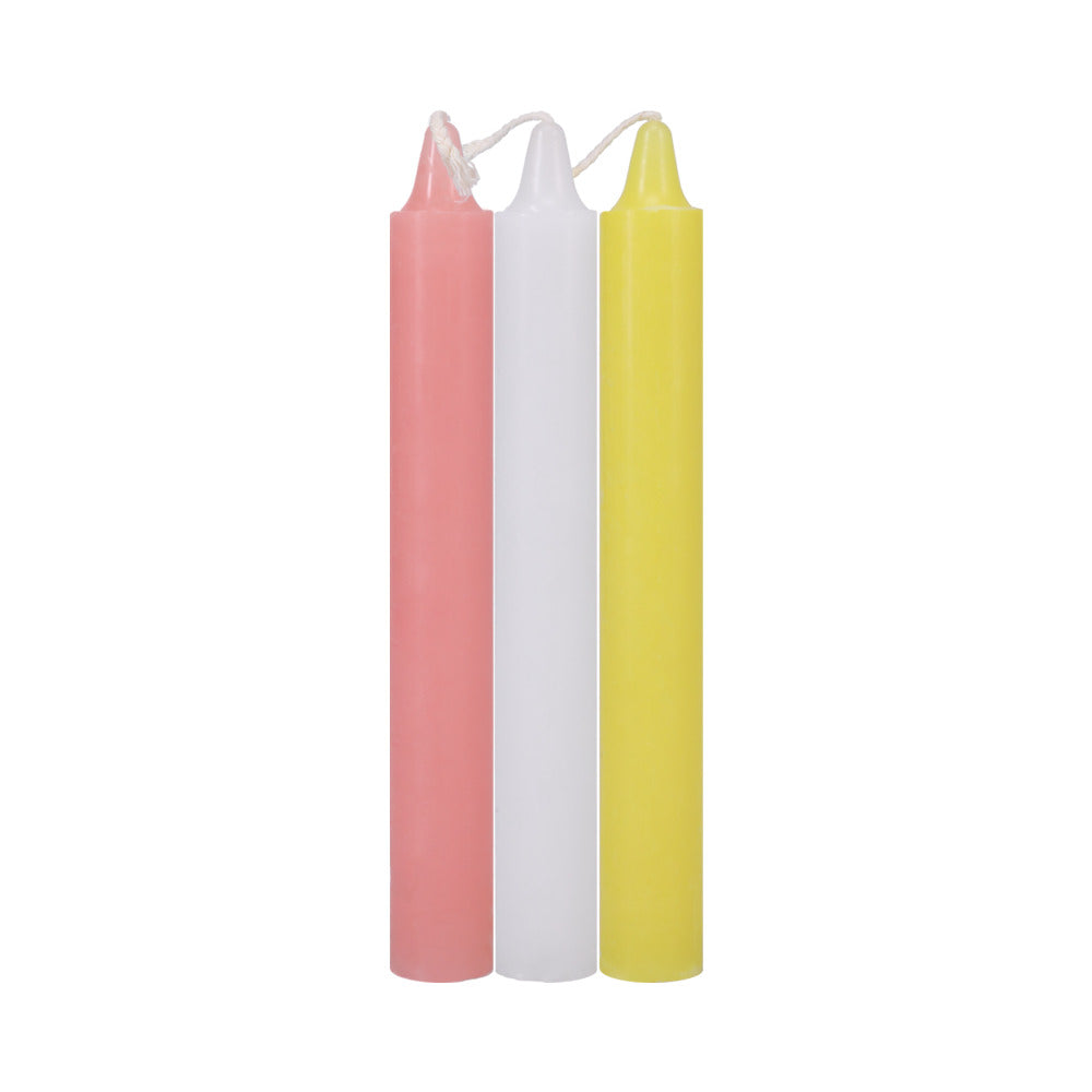 Japanese Drip Candles 3pk Pk, Wh Ye