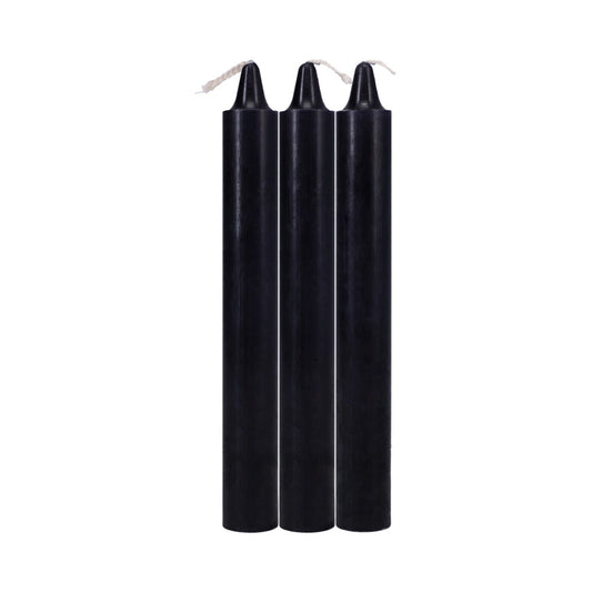 Japanese Drip Candles 3 Pack Black