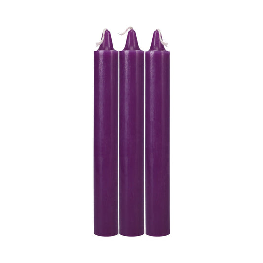 Japanese Drip Candles 3 Pack Purple