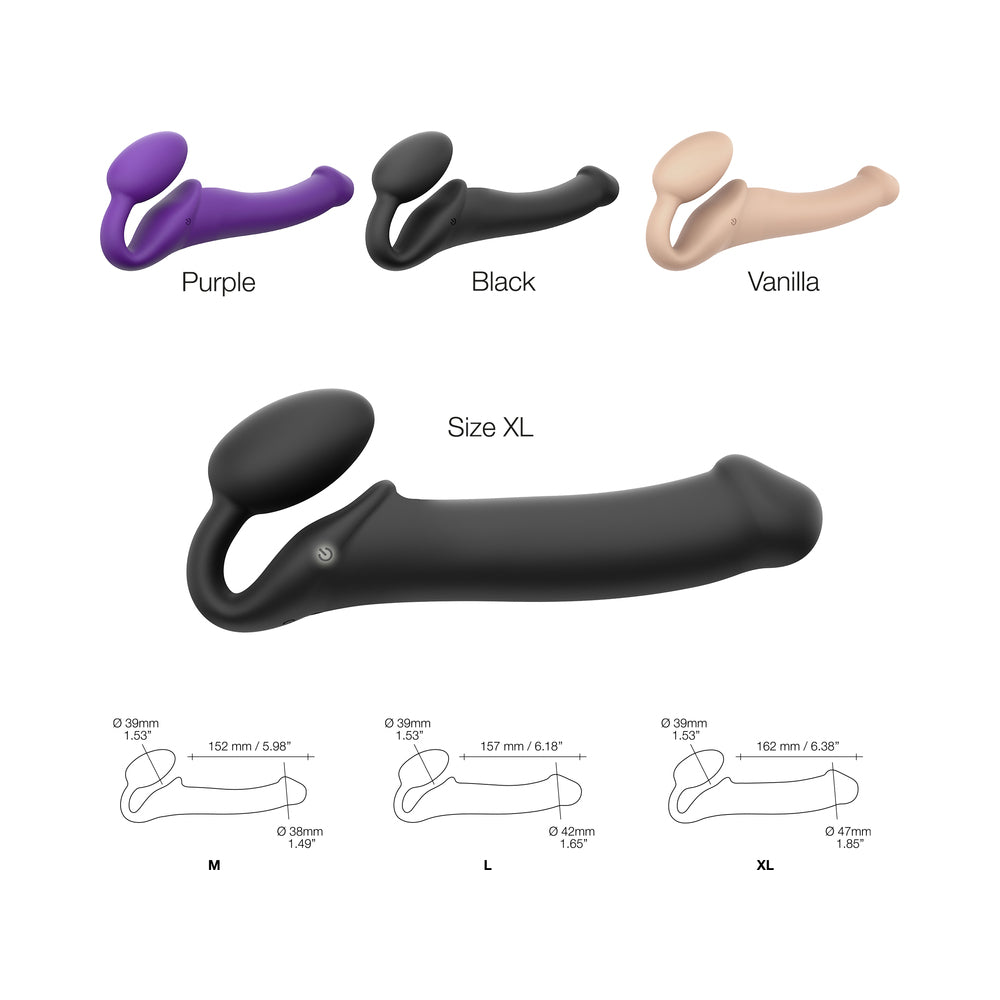 Strap-On-Me VibrBendableStrapOn Blk XL