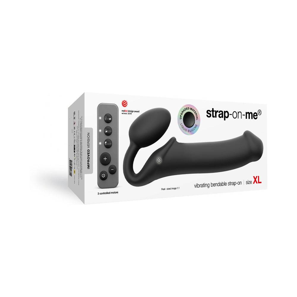 Strap-On-Me VibrBendableStrapOn Blk XL