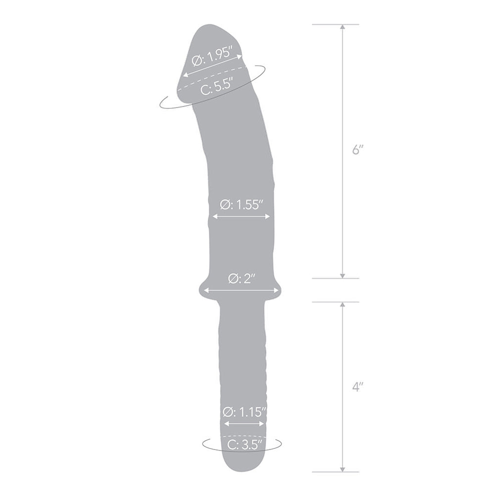 Glas 11in Realistic Double End Dildo