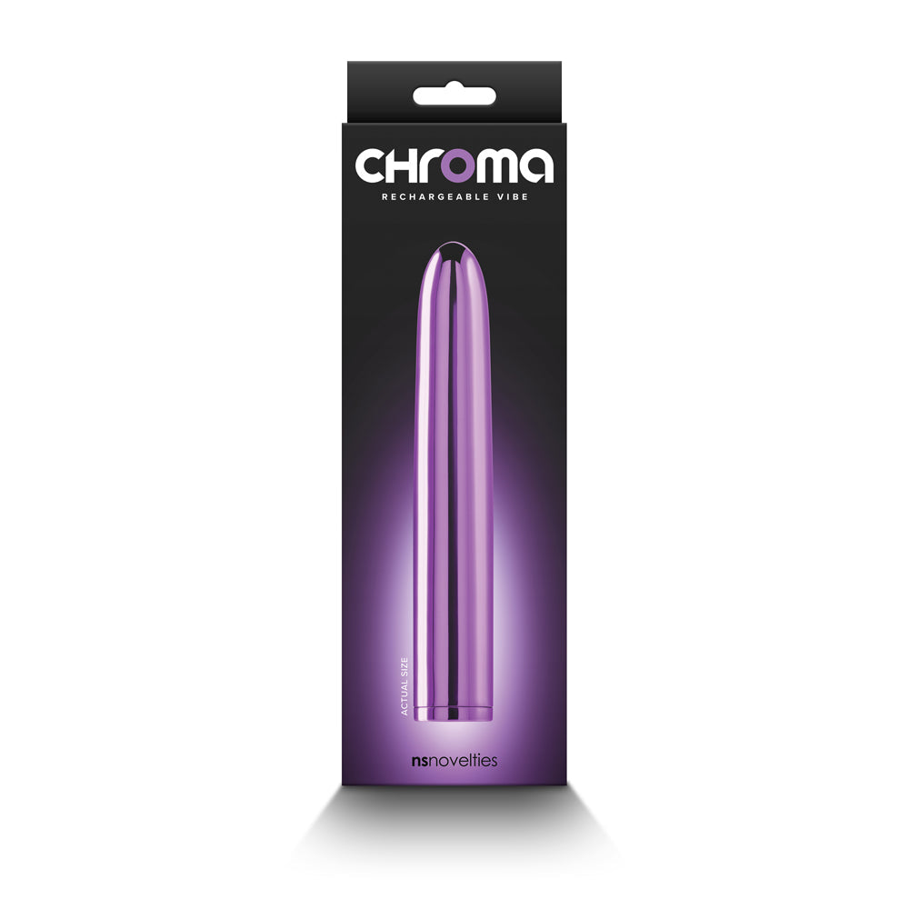 Chroma Rechargeable Vibe 7in Purple