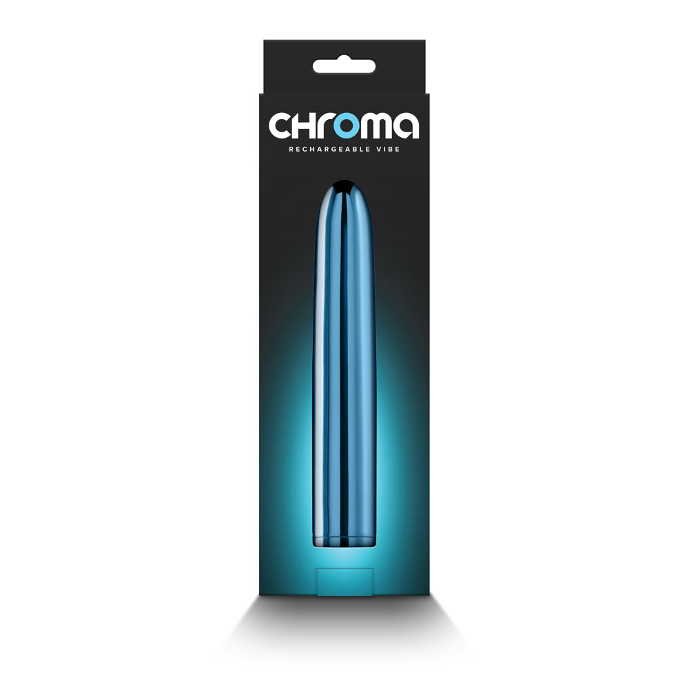 Chroma Rechargeable Vibe 7 in. Teal