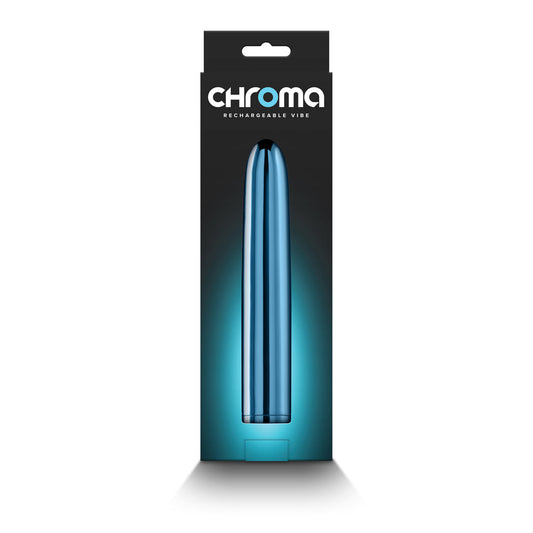 Chroma Rechargeable Vibe 7 in. Teal