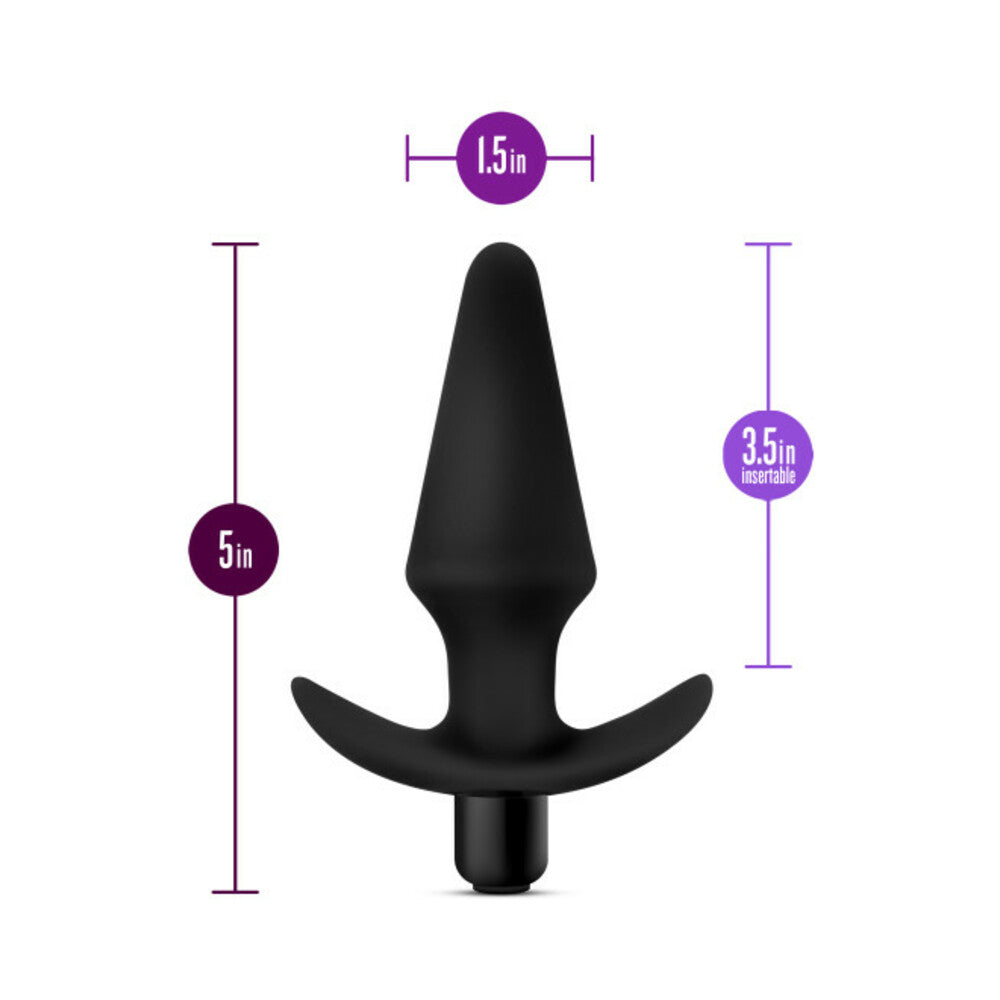 Anal Adventures Vibrating Plug Black