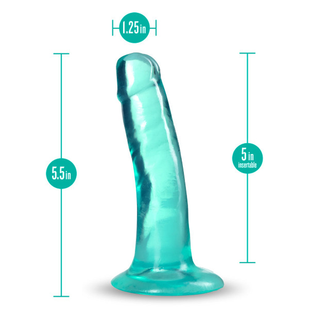 B Yours Plus Hard n Happy 5in Dildo Teal