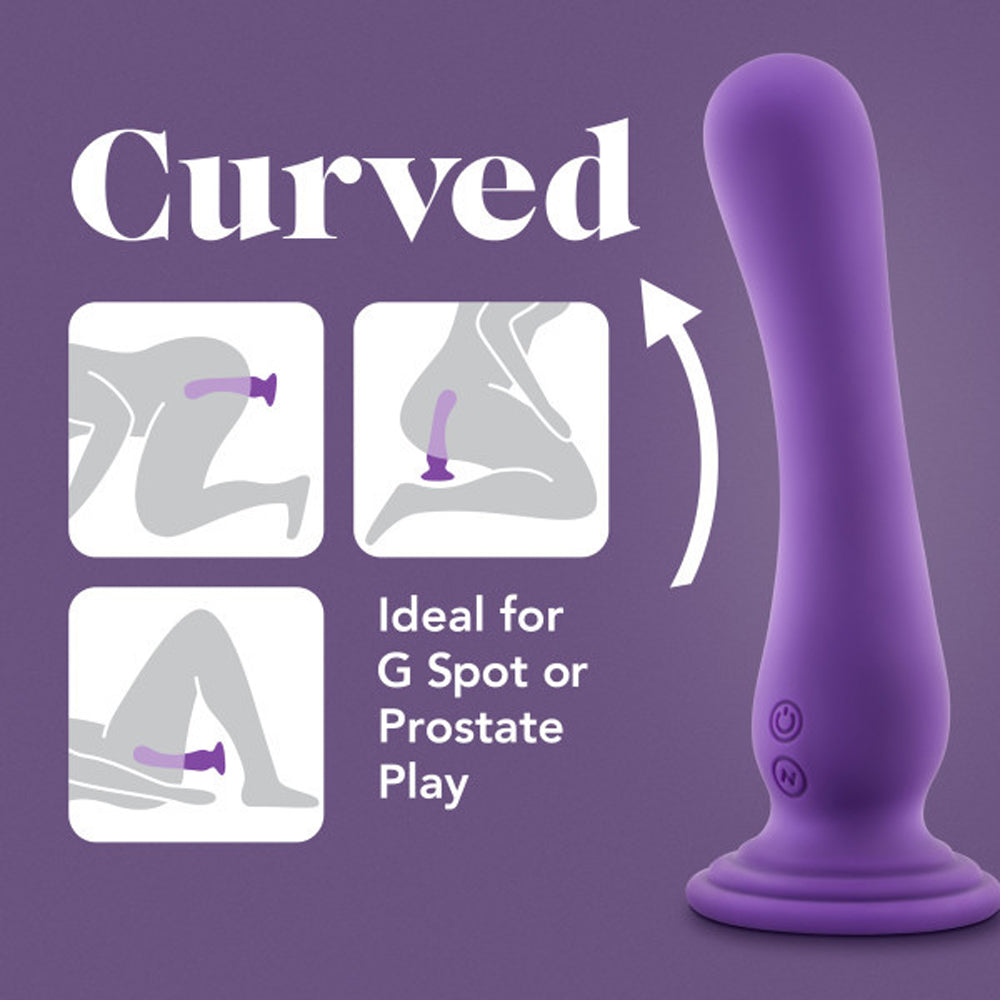 Impressions Ibiza 7.75in Vibr Dildo Plum