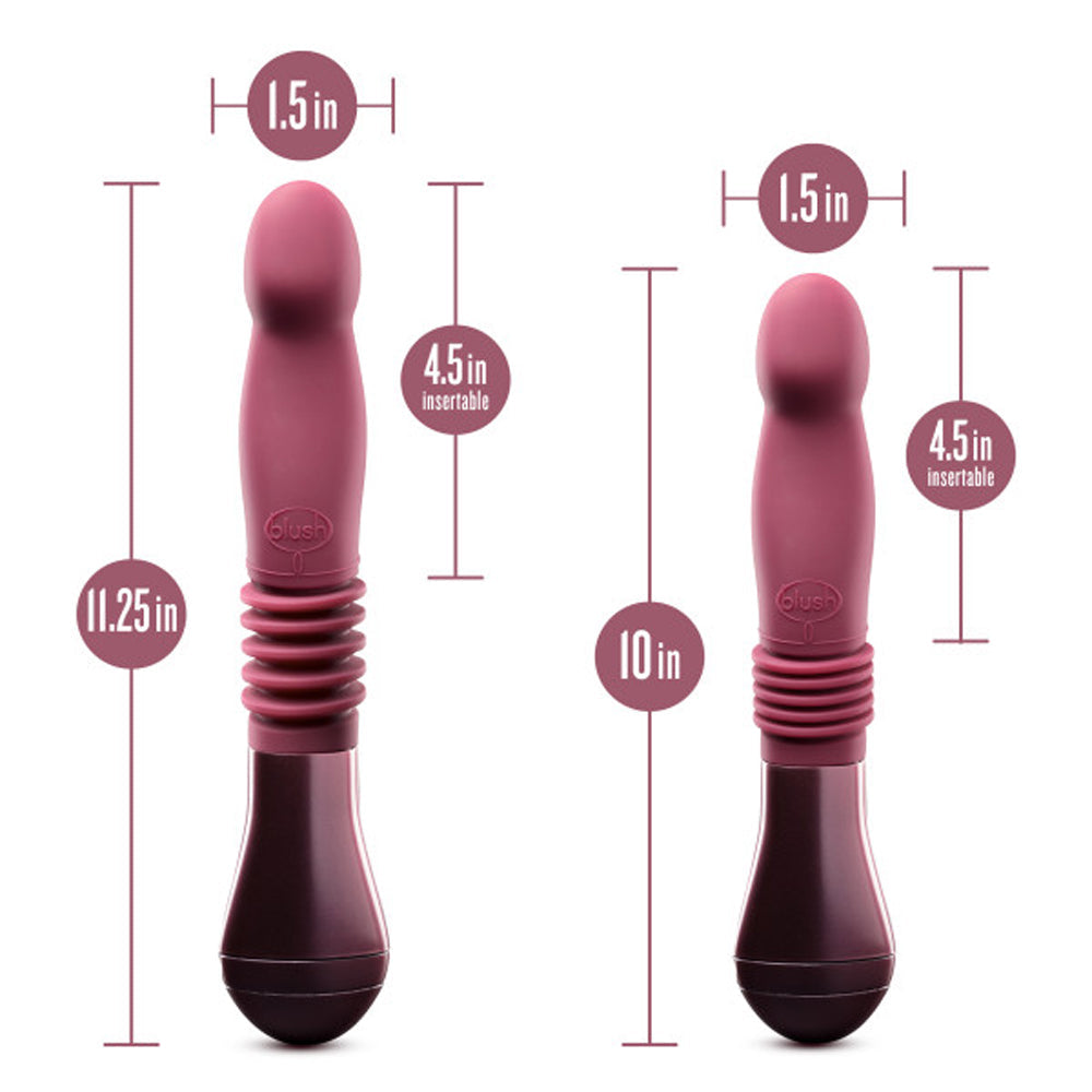 Temptasia Trixie 10in ThrustDildo Wine