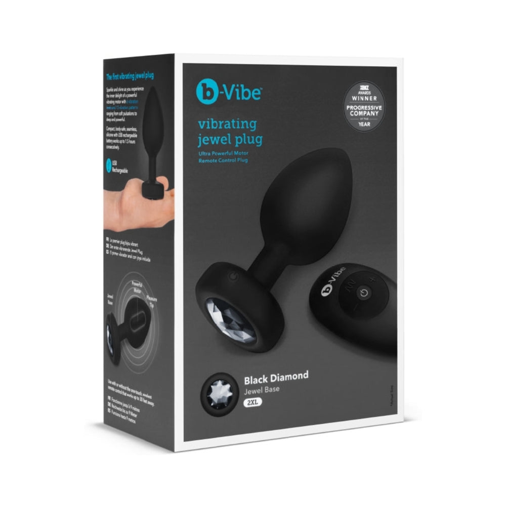 b-Vibe Vibrating Jewel Black Diamond XXL